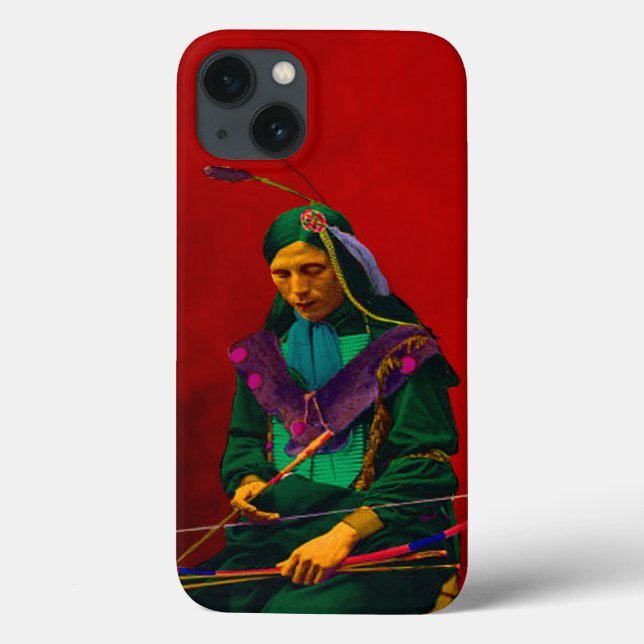 Amerikanische Ureinwohner Cherokee Pop Art Case-Mate iPhone Hülle (Rückseite)