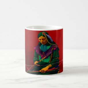 Amerikanische Ureinwohner Cherokee Pop Art Kaffeetasse