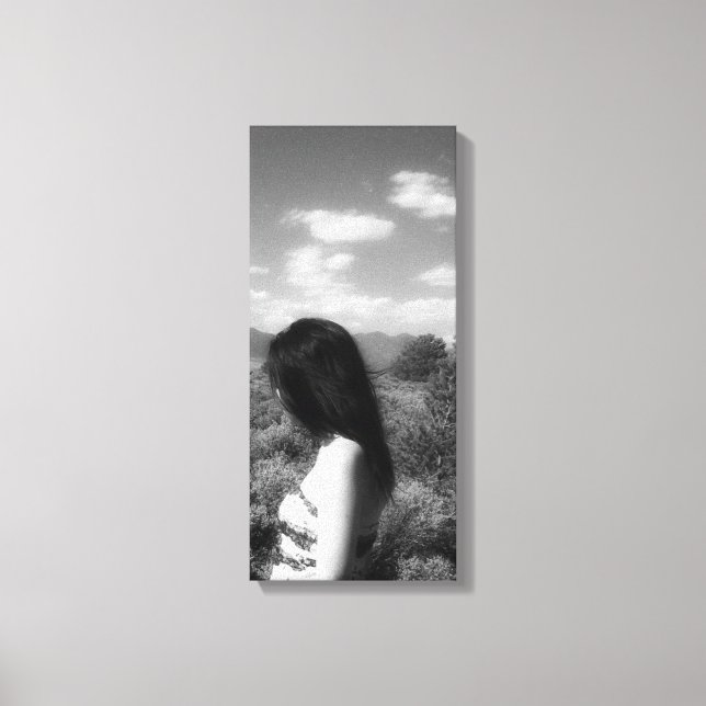 Amerikanische Ureinwohner Girl Leinwanddruck (Vorderseite)