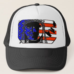 Amerikanische Ureinwohner Hat Truckerkappe
