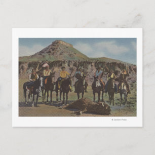 Amerikanische Ureinwohner im Nordwesten - Eine Buf Postkarte