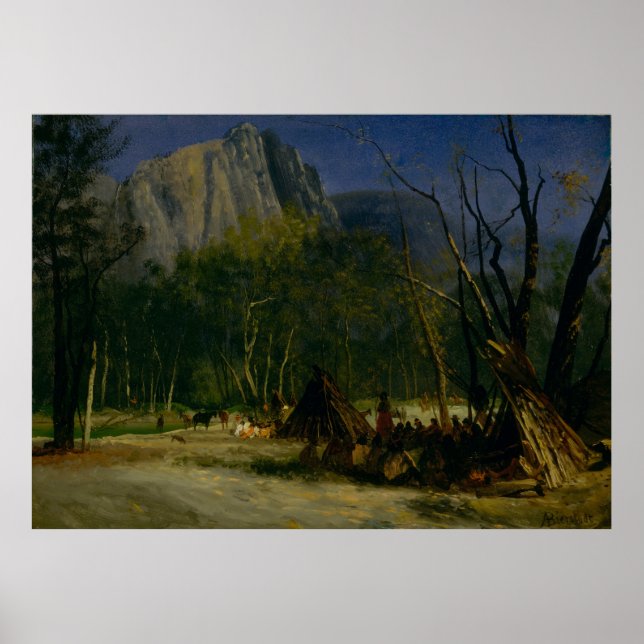 Amerikanische Ureinwohner im Rat, Kalifornien Poster (Vorne)