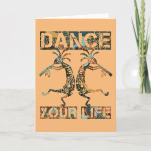 Amerikanische Ureinwohner Kokopelli - Dance Your L Karte