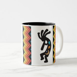 Amerikanische Ureinwohner Kokopelli Zwei-Tone-Kaff Zweifarbige Tasse