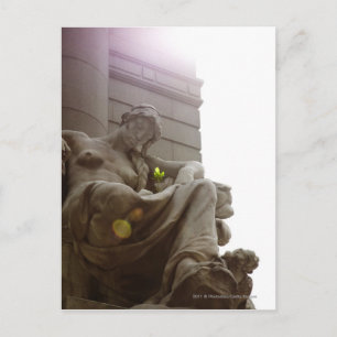 Amerikanische Ureinwohner Nationalmuseum Statue Postkarte