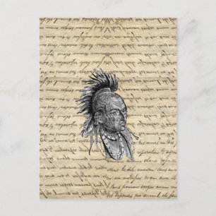amerikanische Ureinwohner Postkarte