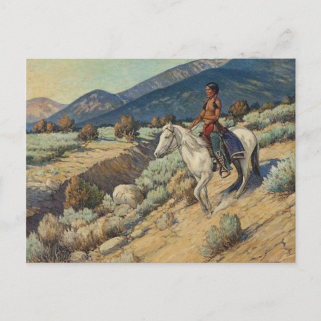 Amerikanische Ureinwohner Postkarte (Vorderseite)