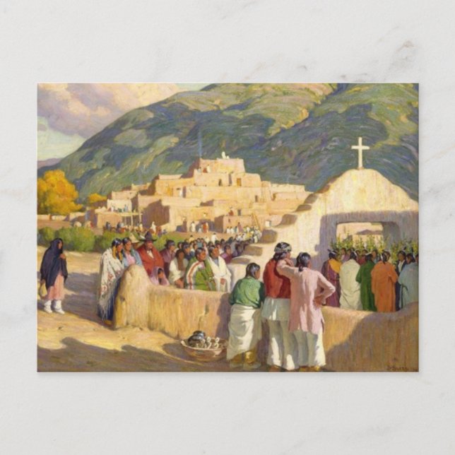 amerikanische Ureinwohner Postkarte (Vorderseite)