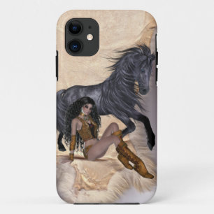 Amerikanische Ureinwohner Prinzessin und Schwarzes Case-Mate iPhone Hülle
