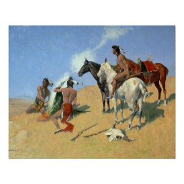 Amerikanische Ureinwohner-Rauchsignale Poster