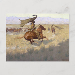 Amerikanische Ureinwohner-Stampe Postkarte