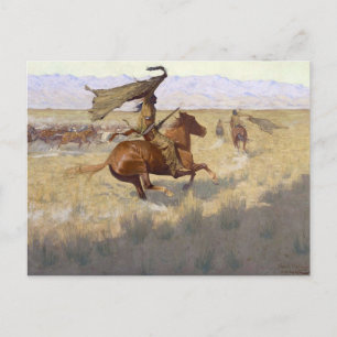 Amerikanische Ureinwohner-Stampe Postkarte