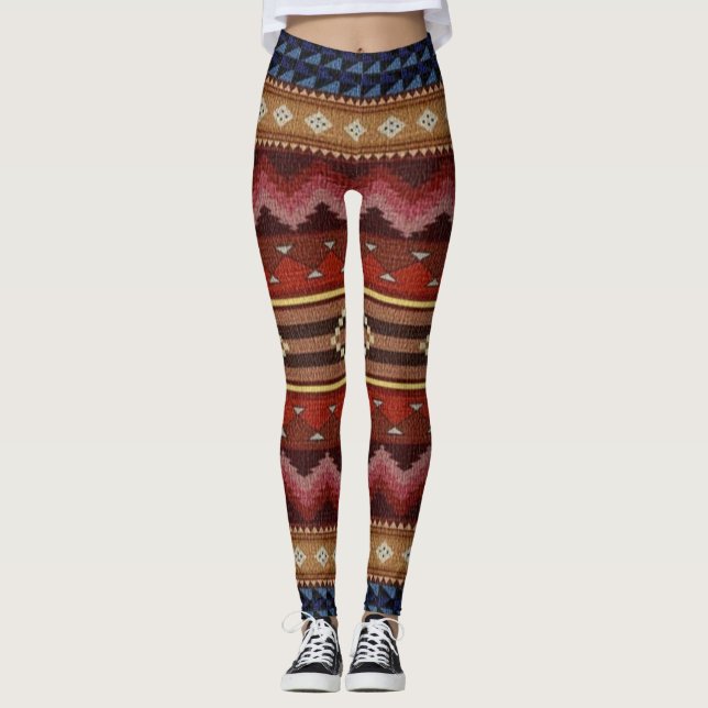 Amerikanische Ureinwohner Südwestgymnasien Leggings (Vorderseite)