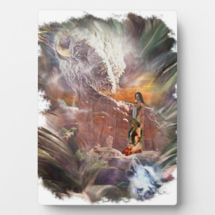 Amerikanische Ureinwohner Wedding Night Vignette Fotoplatte