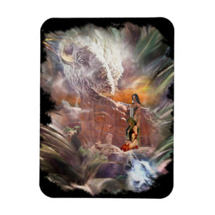 Amerikanische Ureinwohner Wedding Night Vignette Magnet