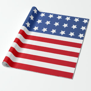 Amerikanische US Flagge-Flagge Geschenkpapier