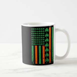 Amerikanische US-Flagge Kleeblatt St. Patricks Iri Kaffeetasse