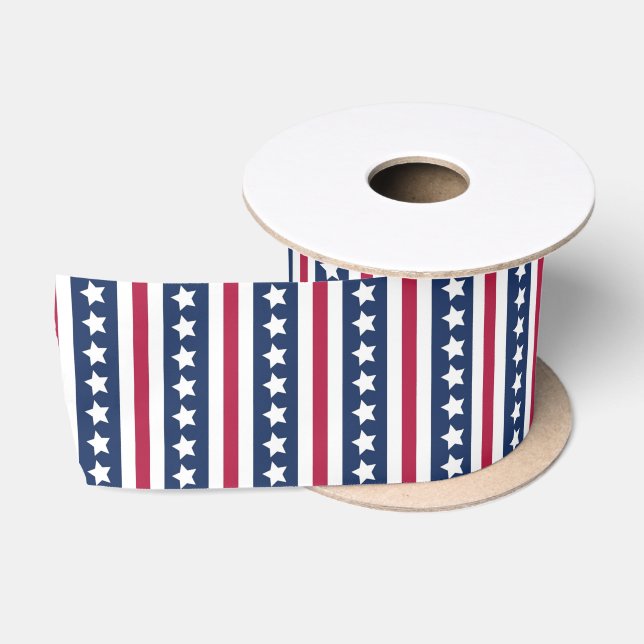 Amerikanische US Flagge Satinband (Spule)