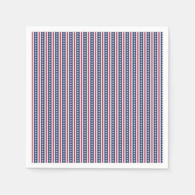 Amerikanische US Flagge Serviette (Vorderseite)