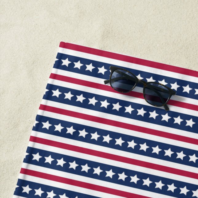 Amerikanische US Flagge Strandtuch (Beispiel)