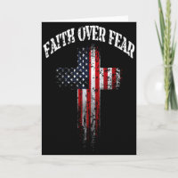 Amerikanische USA-Flagge Christliches Kreuz Glaube