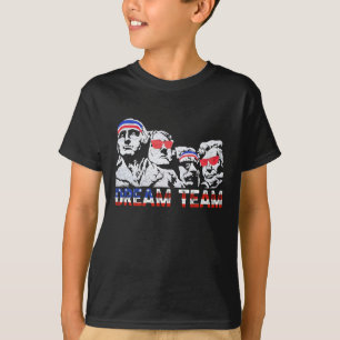 Amerikanische USA-Flagge Dream Team Lustig Patriot T-Shirt