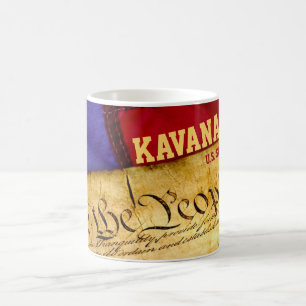 Amerikanische USA-Flagge US-Verfassung Kavanaugh Kaffeetasse