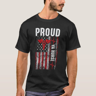 Amerikanische VA-Krankenschwester Hart Arbeiten Fü T-Shirt