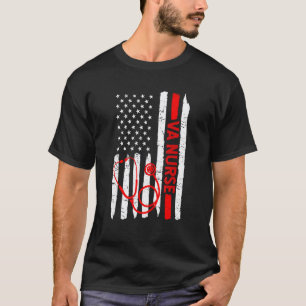 Amerikanische VA-Krankenschwester Stethoskop Cool T-Shirt