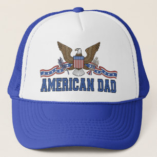 Amerikanische Vater-Adler-Fahnen-T - Shirts Truckerkappe