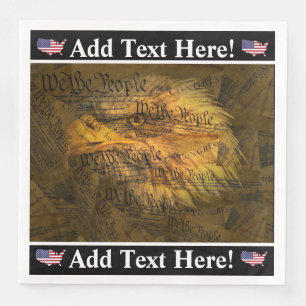 Amerikanische Verfassung Bald Eagle Serviette