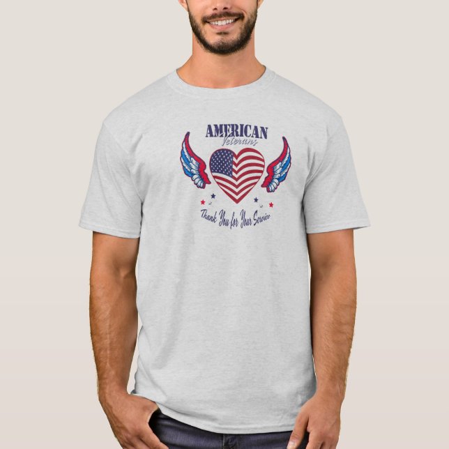 Amerikanische Veteranen T-Shirt (Vorderseite)