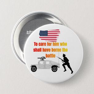 Amerikanische Veteranen weiß Button