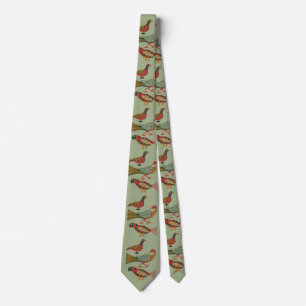 Amerikanische Vintage-Volkskunst-Vögel Florale Kun Krawatte