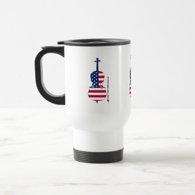 Amerikanische Violine Reisebecher (Links)