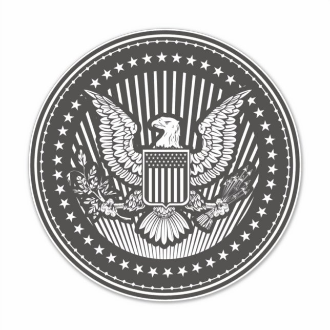 Amerikanische Wappen - Vinyl Stickers maßgeschneid Aufkleber (Vorderseite)