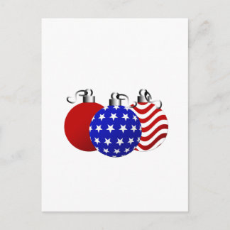 Amerikanische Weihnachtsfeier Feiertagspostkarte