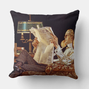 Amerikanische Werbung, Arrow Shirt Collars, 1914 Kissen