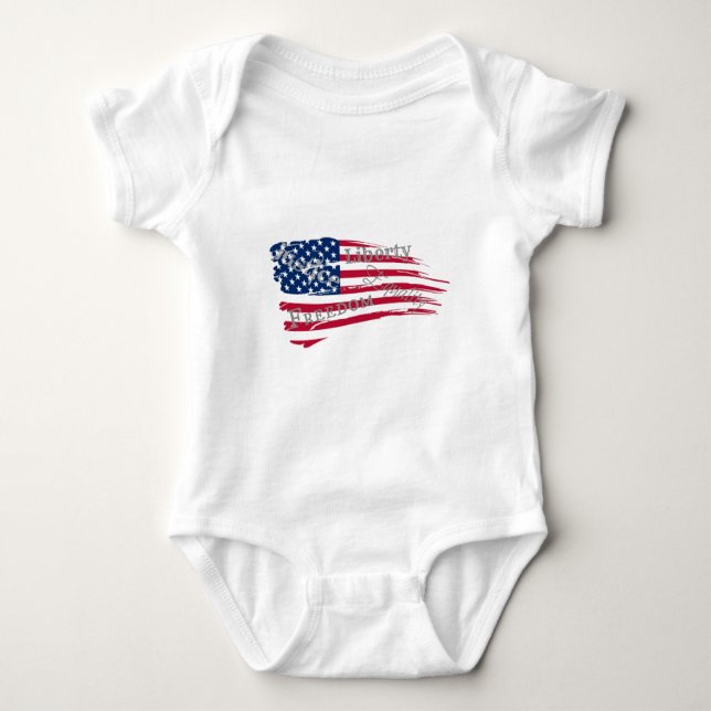 Amerikanische Werte Baby Strampler (Vorderseite)