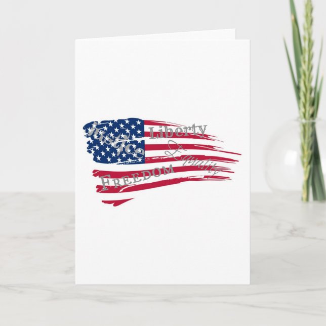 Amerikanische Werte Karte (Vorderseite)