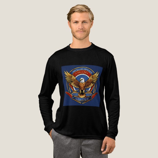 Amerikanische Werte Tri-Blend Shirt (Volle Vorderseite)