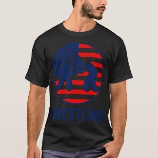 Amerikanische Wrestling-Flagge T-Shirt