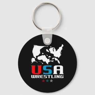 Amerikanische Wrestling Independence Day Schlüsselanhänger