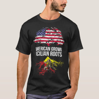 Amerikanische Wurzeln mit sizilianischen Wurzeln T-Shirt