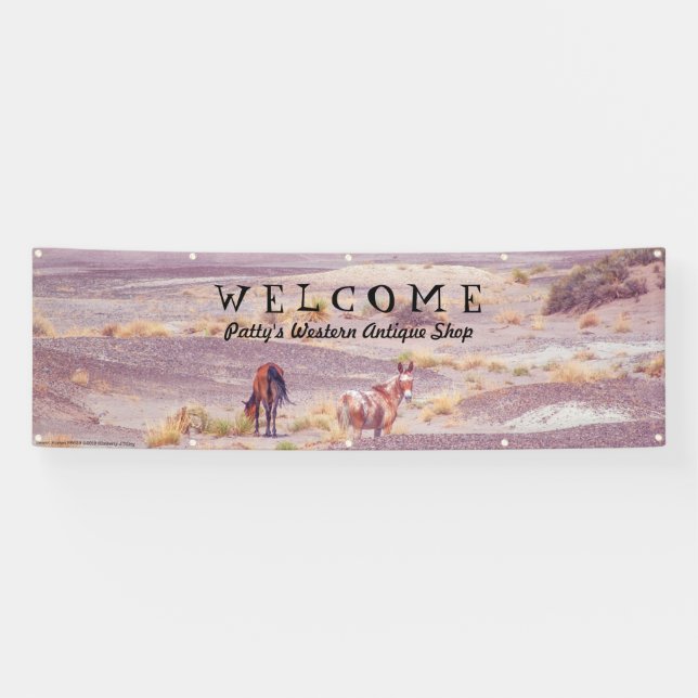 Amerikanische Wüstenpferde P8670 Banner (Horizontal)
