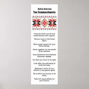 Amerikanische Zehn Gebote Poster