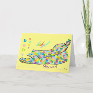 Amerikanische Zeichensprache für BABY SHOWER Einladung