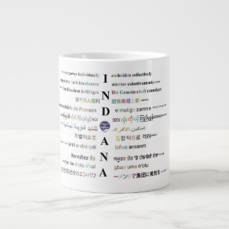 Amerikanische Zirkel - Sprachen Indianas III Jumbo-Tasse