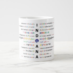 Amerikanische Zirkel - Sprachen Indianas ll Jumbo-Tasse