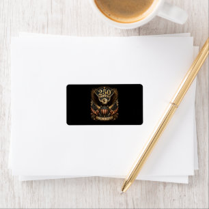Amerikanischer 1776 2026 250. 4. Juli Patriotische Adressaufkleber